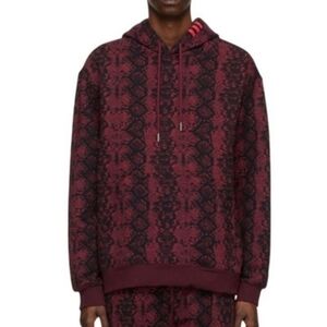 Adidas X IVY PARK Oversized Unisex Hoodie Sweatshirt In Cherry Wood Size Large